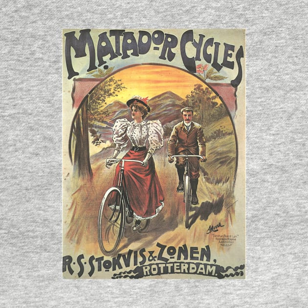 Matador Cycles - Vintage Bicycle Poster from 1907 by coolville
